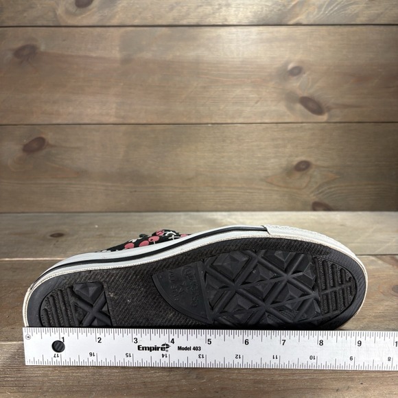 converse all star chuck taylor womens size 6 shoes black pink cherry floral - Picture 9 of 9